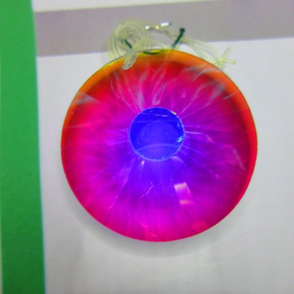 Faceted Glass Donut Chandlier Drop - Picture 3 of 3